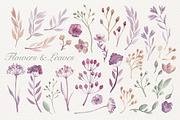Botanical Harmonious Watercolor Set, a Graphic by NadyaKo (Thumbnail 4 of 7)