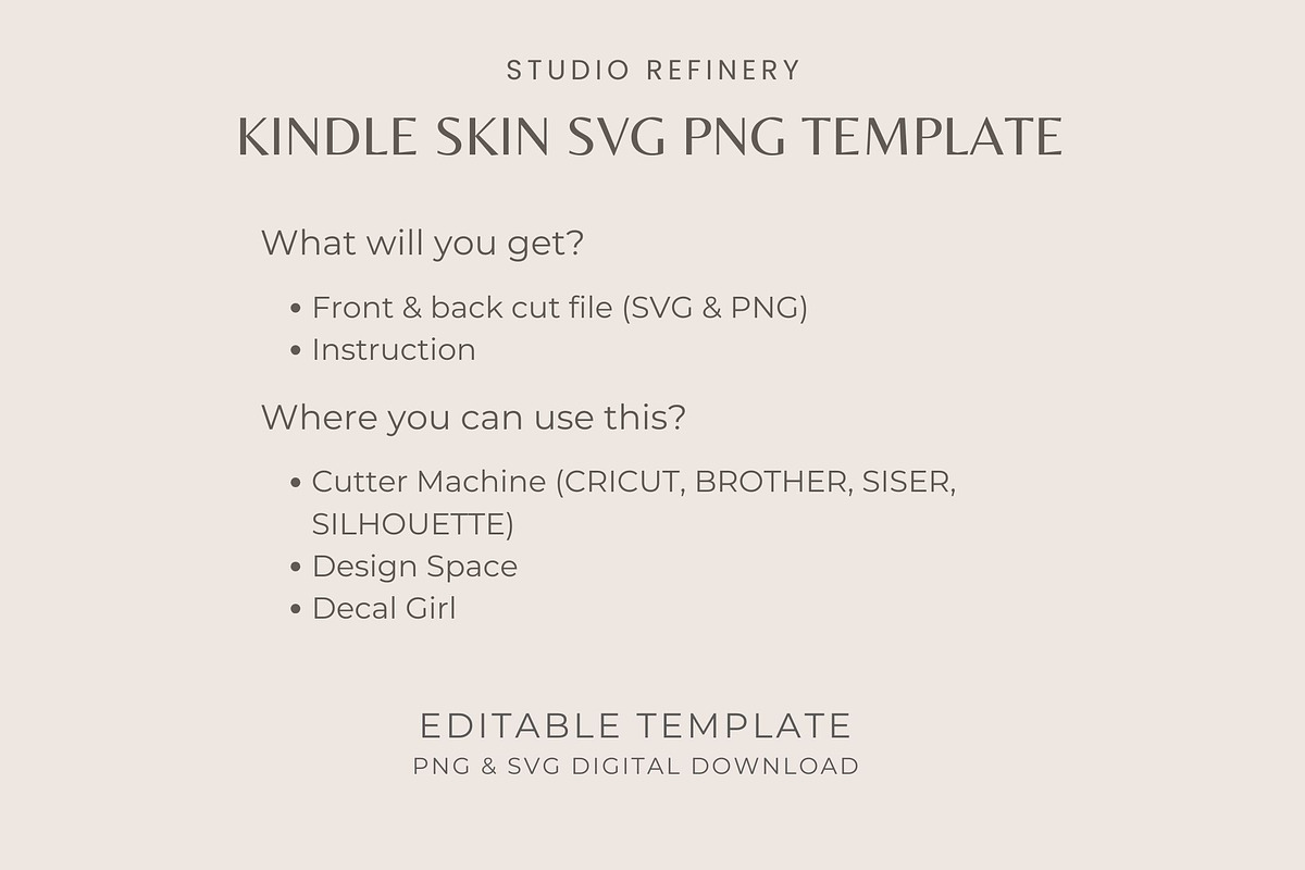 Kindle Paperwhite 12 Skin SVG PNG, an Object Graphic by STUDIO REFINERY (Photo 5 of 5)
