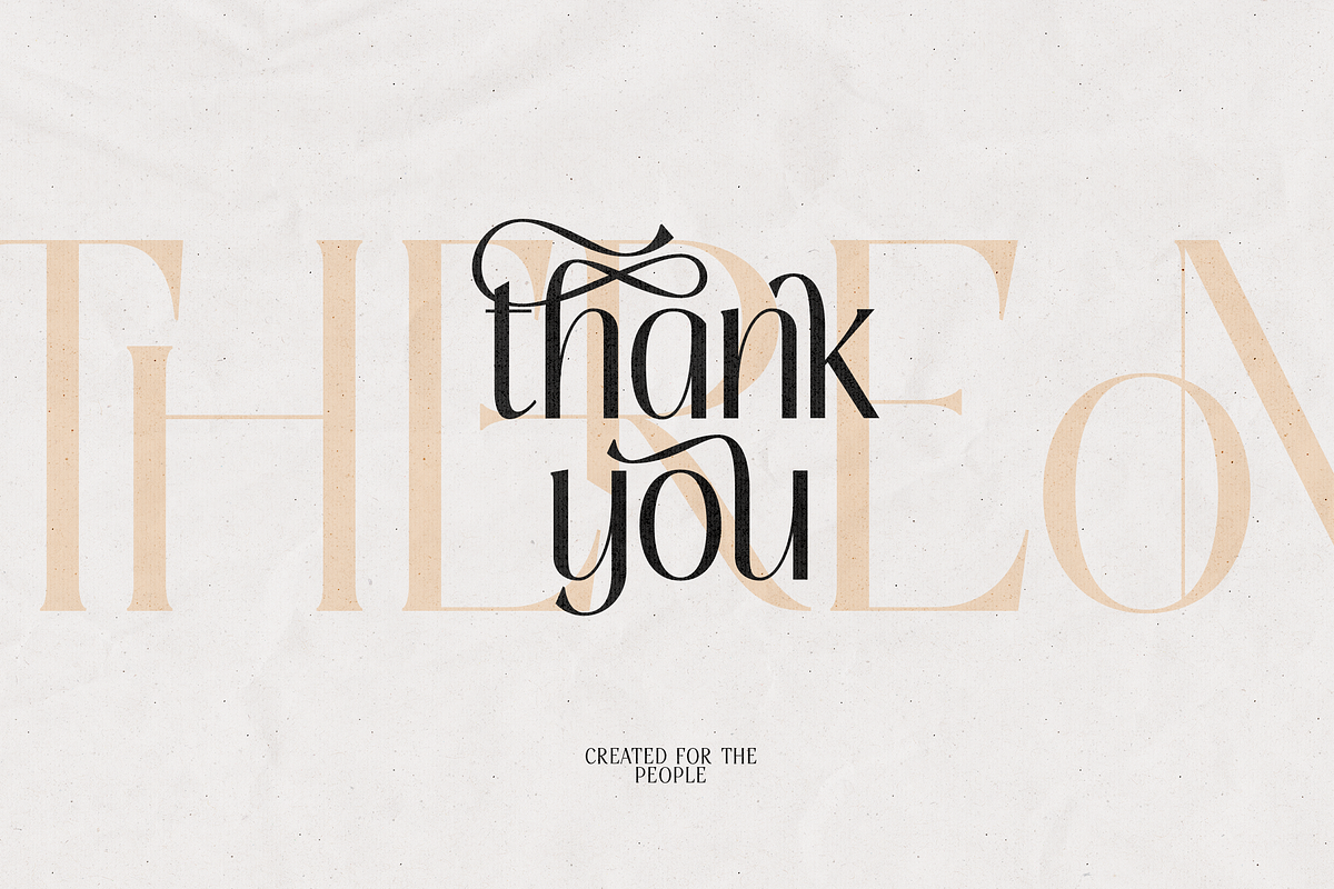 Thereon - Modern Romantic Serif Font, a Serif Font by VP Fonts (Photo 21 of 21)