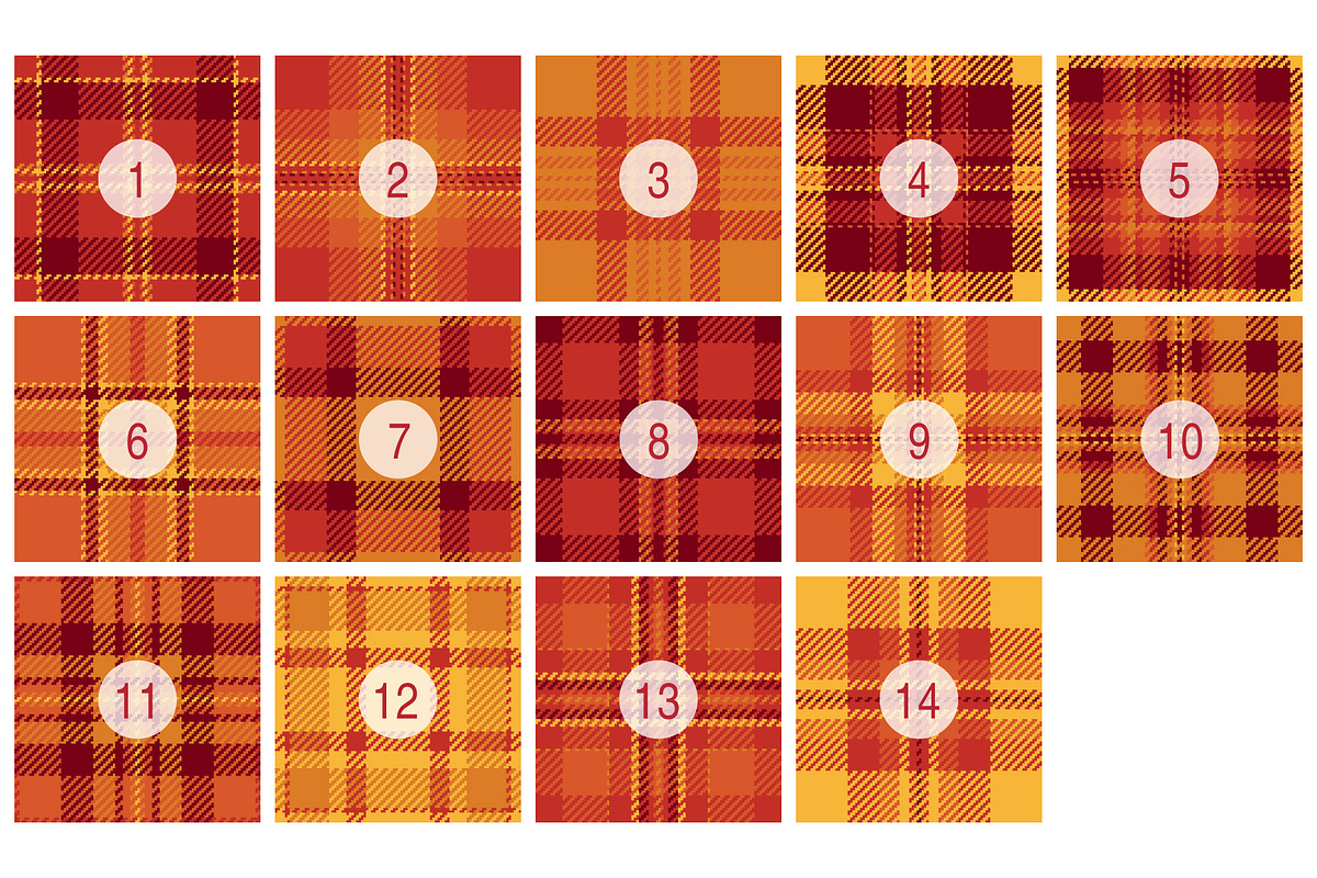 #177 Golden Autumn Plaids, a Pattern Graphic by Plaid4You (Photo 2 of 5)