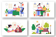 10 Elderly Care Service Illustration, a Person Illustration by denayunebgt (Thumbnail 3 of 4)