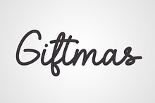 Giftmas - Monoline script font