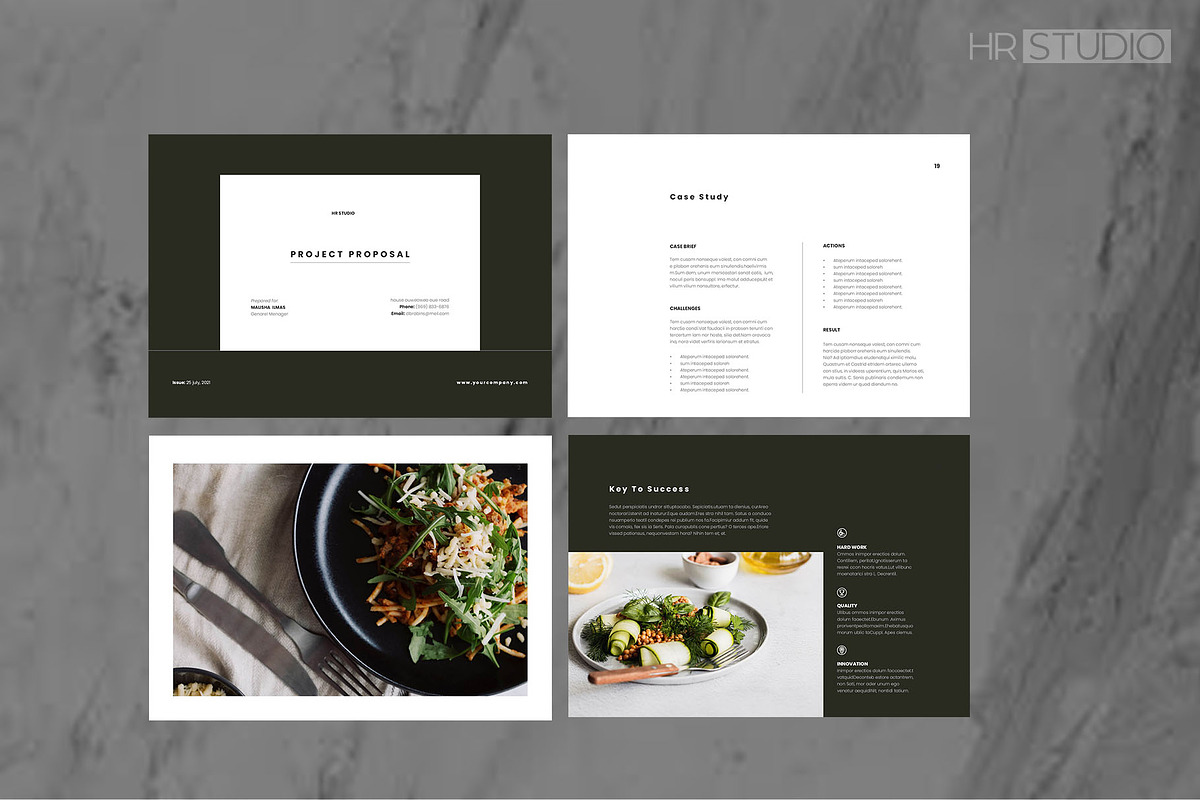 Project Proposal  |  Adobe InDesign, a Brochure Template by HR Studio (Photo 1 of 8)