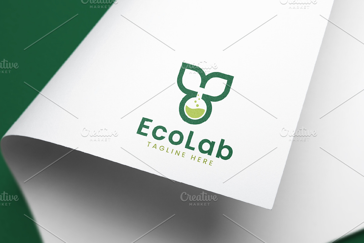 Eco lab natural logo design template, a Branding & Logo Template by Amadul11 (Photo 3 of 4)