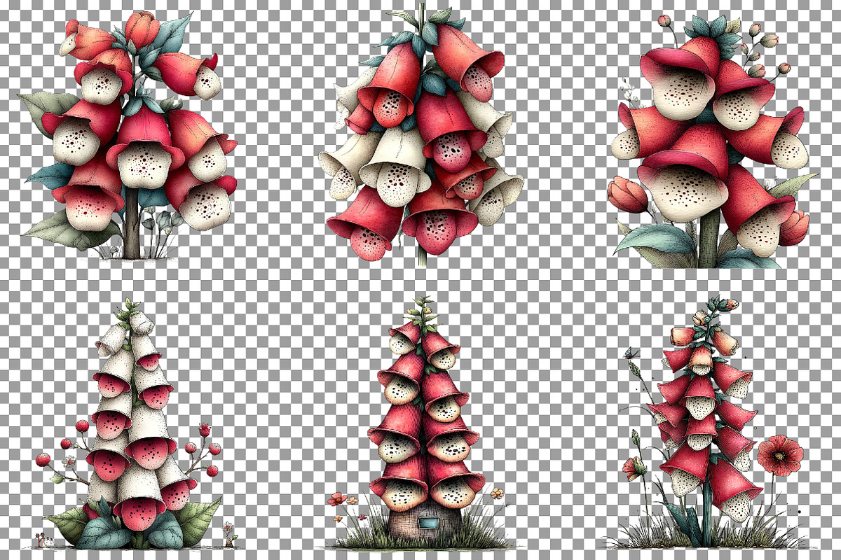 Whimsical Easter Foxglove Clipart, an Illustration by Sublimation Artist (Photo 4 of 7)