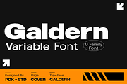 Galdern - Geometric Modern Font, a Sans Serif Font by Pandeka Studio (Thumbnail 1 of 12)