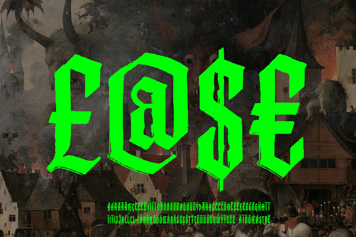 Monastic Font, a Blackletter Font by Handmadefont (Photo 11 of 11)
