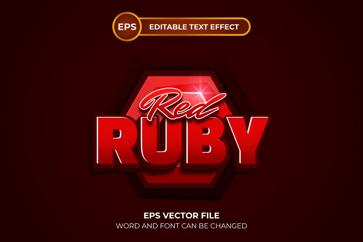 red ruby, a Layer Style Add-On by Semu Creative
