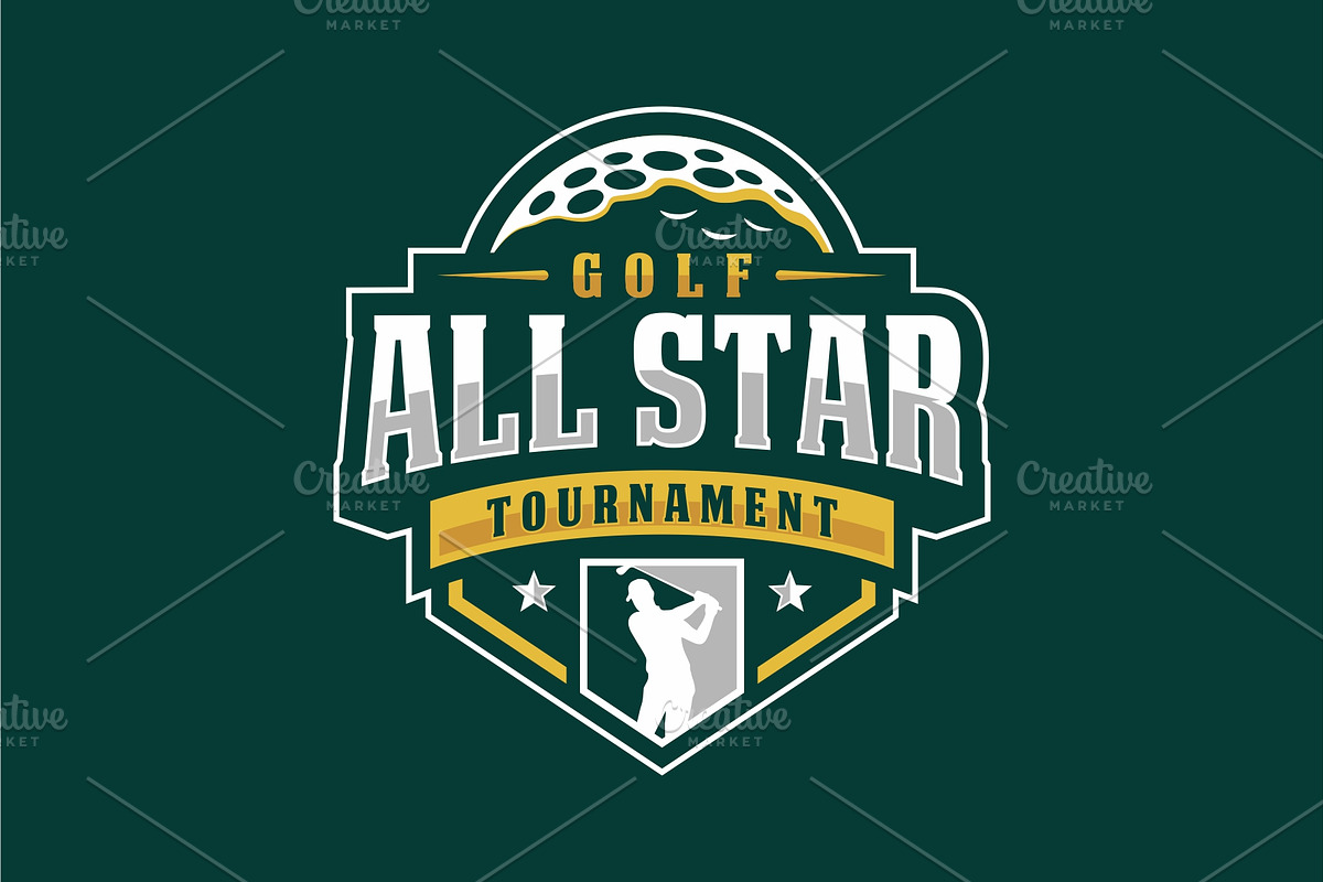 All Star Golf Tournament Logo, a Branding & Logo Template by swarnstudio (Photo 1 of 3)