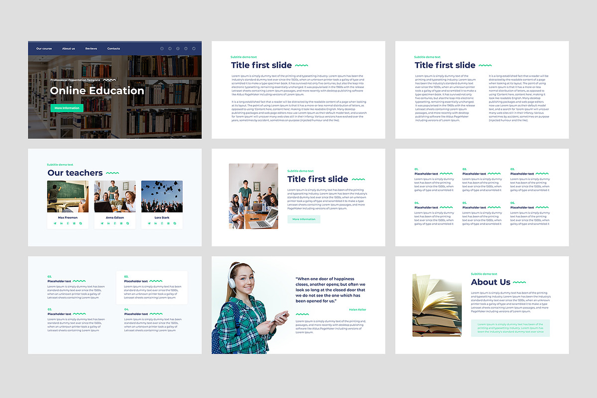 Online Education Keynote Template, a Presentation Template by HiSlide.io (Photo 2 of 7)
