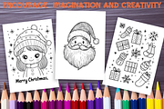 Christmas Coloring Book for Kids, a Seasonal Illustration by LA Design (Thumbnail 5 of 10)