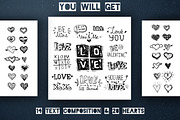 Grunge Love. Valentine's Set, a Texture Illustration by Trapezoid (Thumbnail 5 of 8)
