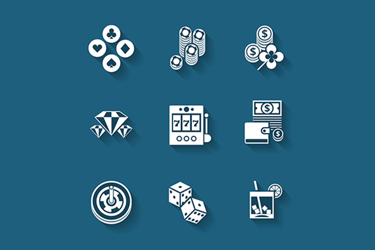 Set of flat casino icons., an Icon by painterr (Photo 4 of 4)