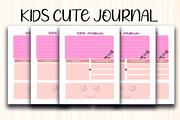 Kids Cute Journal, a Brochure Template by Printable Treasure (Thumbnail 1 of 3)