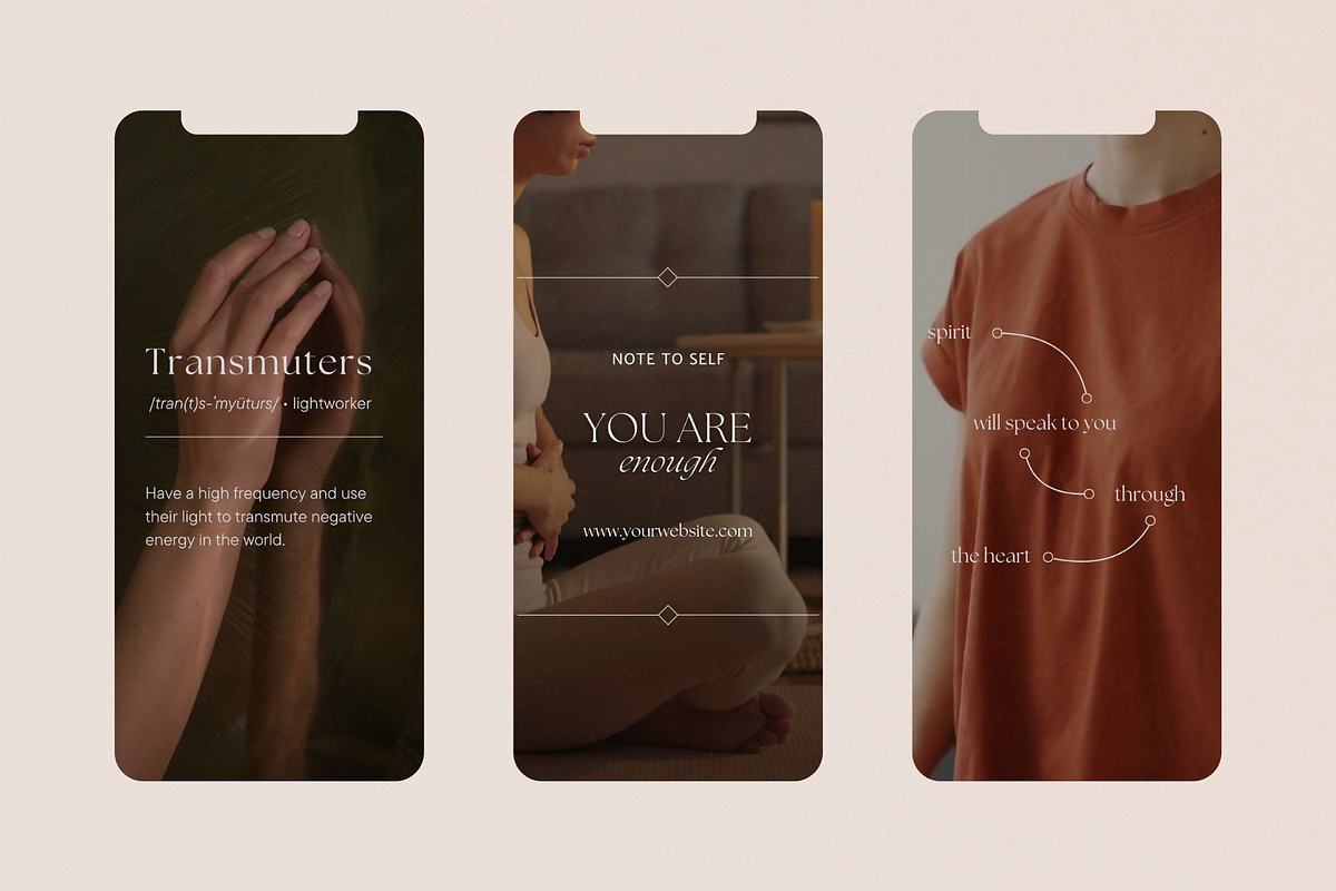 Spiritual Coach Canva Reel Bundle, a Social Media Template by The Flossy Finch (Photo 8 of 10)