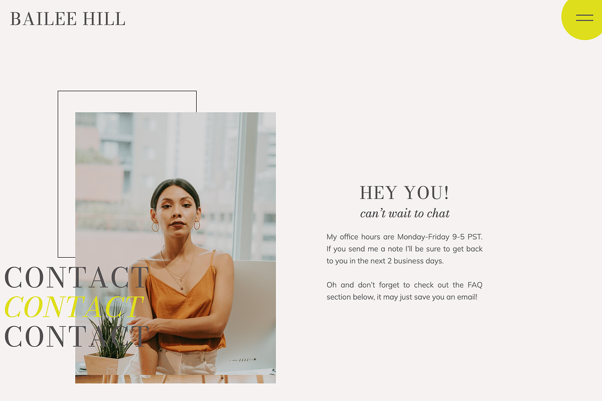 Bailee Hill Showit Template, a Websites & App Template by Amanda Scott Design Co. (Photo 8 of 8)