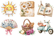 Morning and Fall Clipart, an Illustration by Watercolor design (Thumbnail 4 of 5)