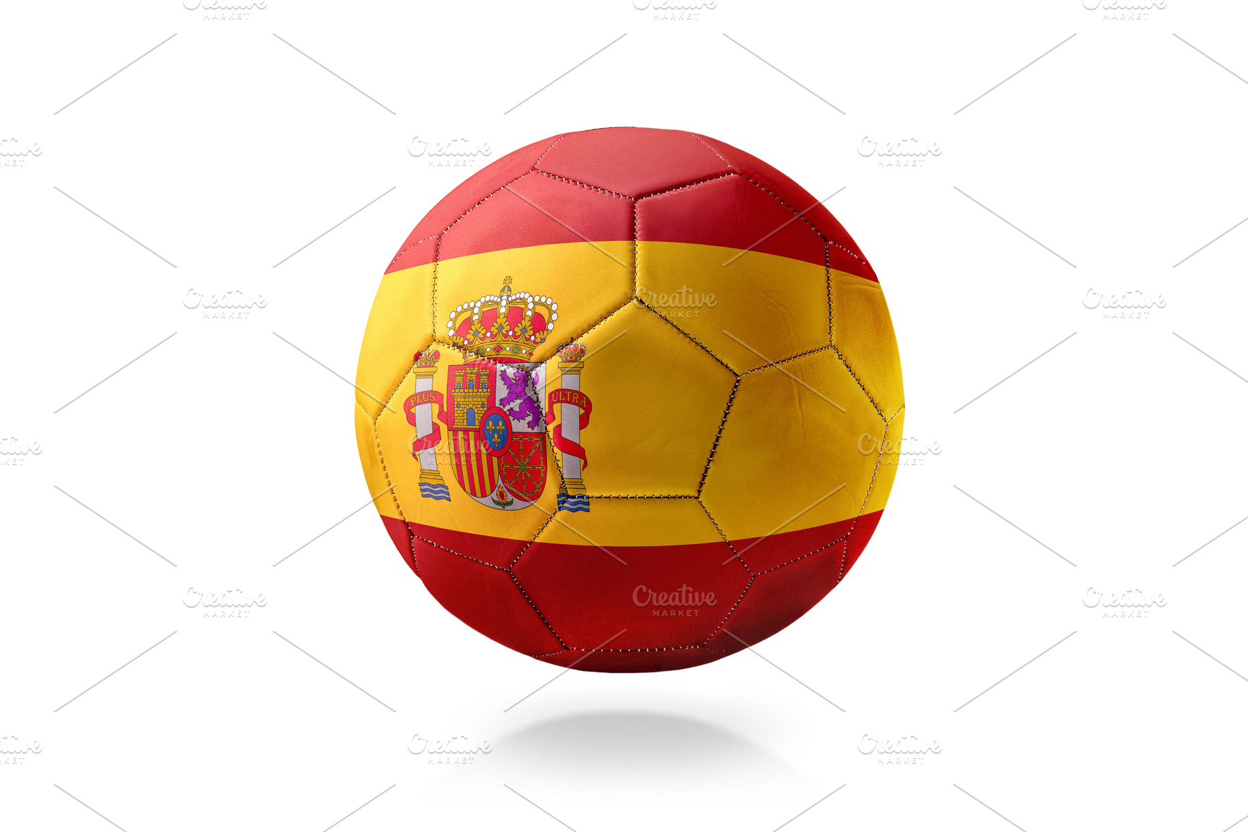 Spanish Flag Soccer Ball Isolated, a Sports & Recreation Photo by Davizro's Market