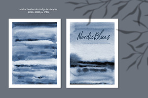 NordicBlues Watercolor Pack