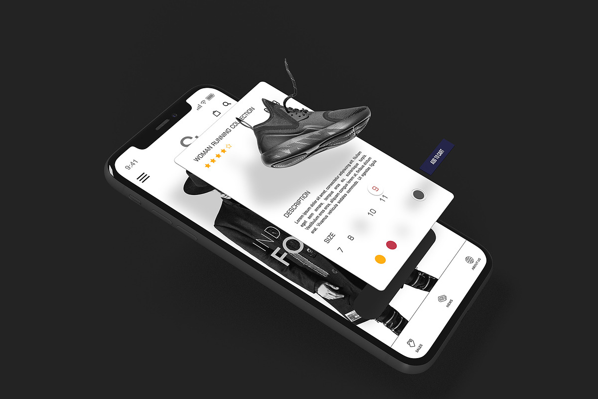 iPhone X Multilayer Mockup #6, an iPhone Mockup by Seven Lights (Photo 4 of 5)