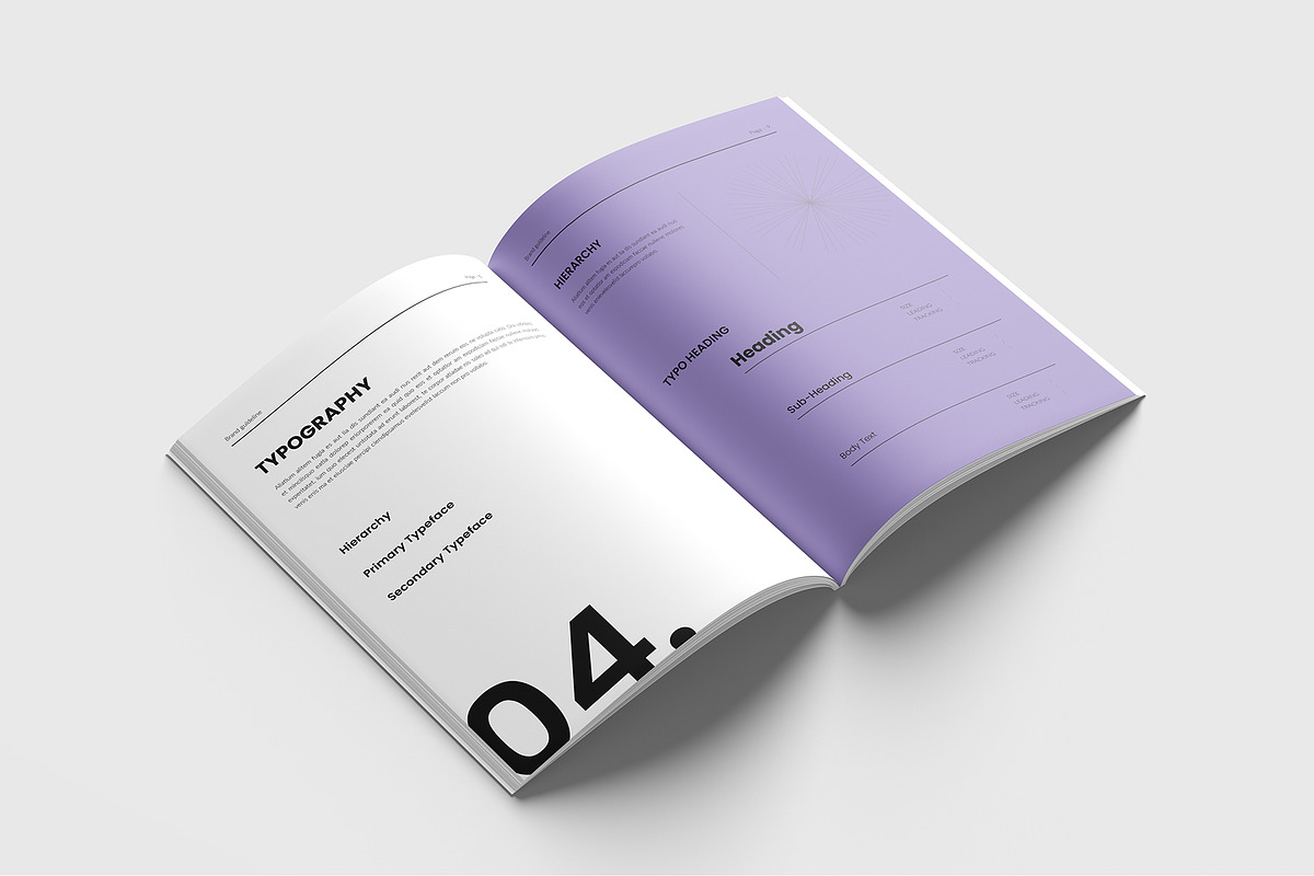 Brand Guideline Template, a Templates & Theme by RusenoelType (Photo 5 of 9)
