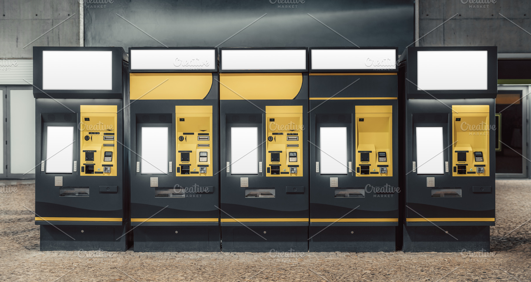 Ticket Machine Screen Mockup, a Business Photo by SkyNext
