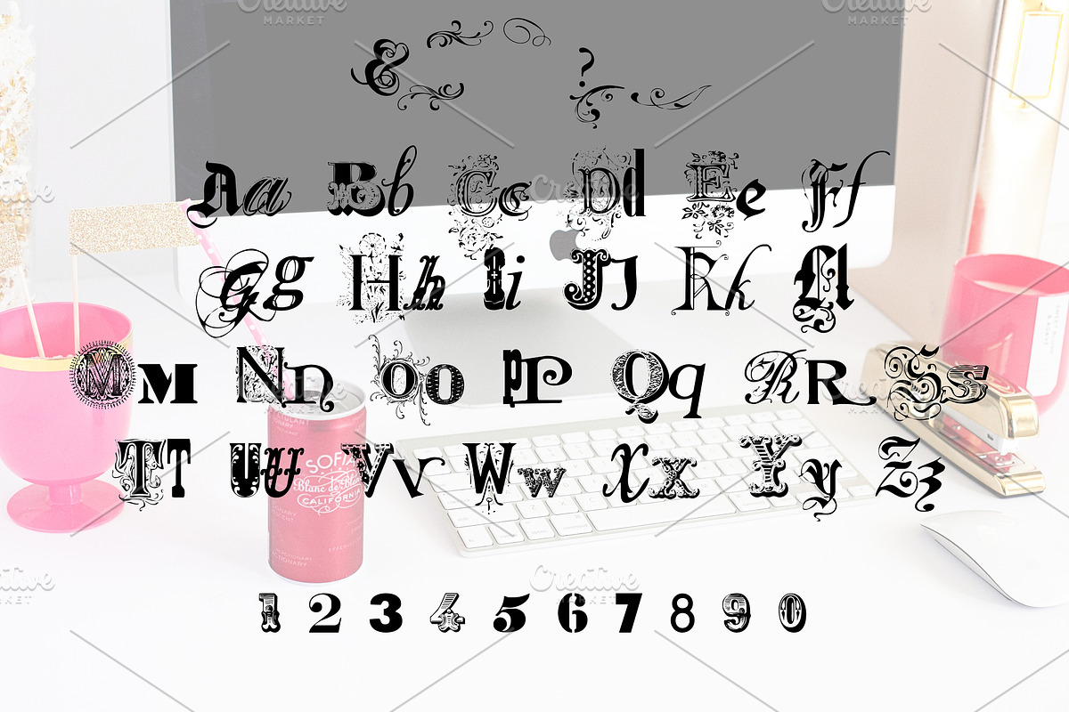 SWELL Eclectic Blackletter Font, a Blackletter Font by Rhonna Designs (Photo 3 of 3)
