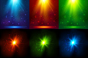 10 magic light backgrounds (eps+jpg), an Illustration by Art of Sun (Thumbnail 2 of 3)