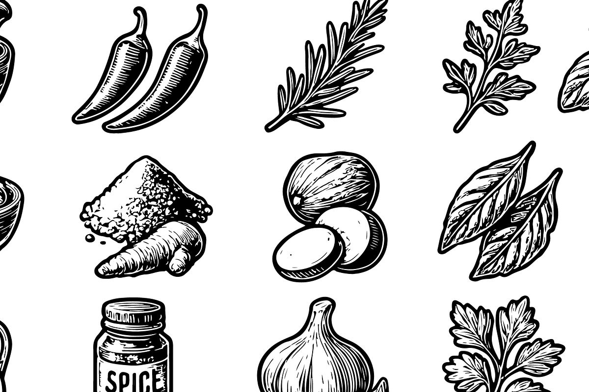 Spices & Herbs Set, an Object Graphic by RT Studio (Photo 2 of 4)