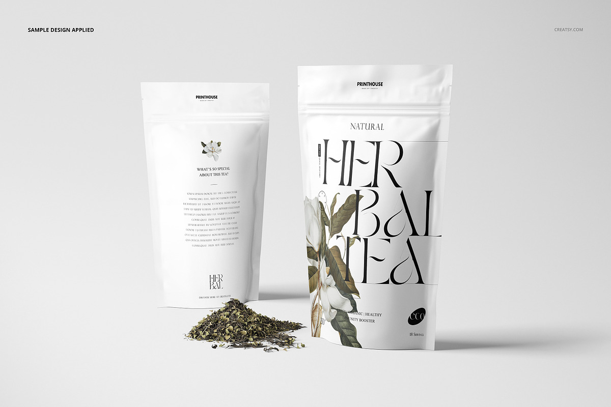 Stand Up Ziplock Bag Mockup Set, a Packaging Mockup by creatsy5 (Photo 5 of 14)