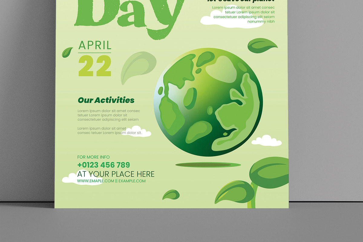 Earth Day Flyer Template, a Flyer Template by MightyDesign (Photo 5 of 8)