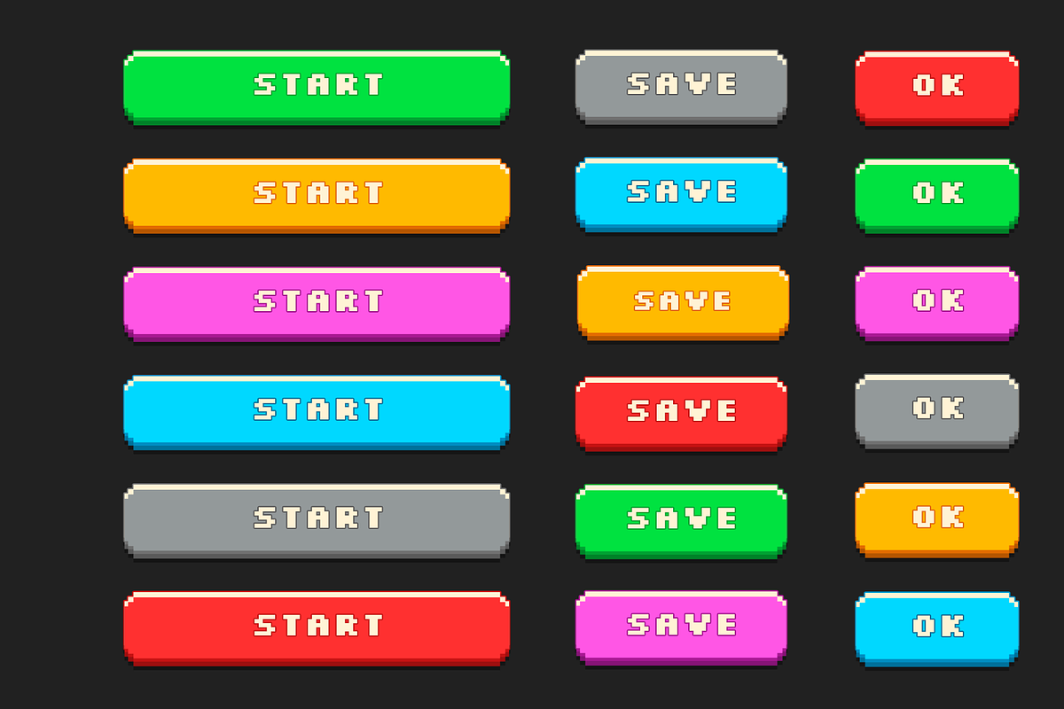 Pixel Game UI pack, an Object Graphic by KartInnka (Photo 3 of 13)