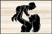 30 Mom Baby Play Silhouette Bundle, a Person Illustration by Artivon (Thumbnail 4 of 4)