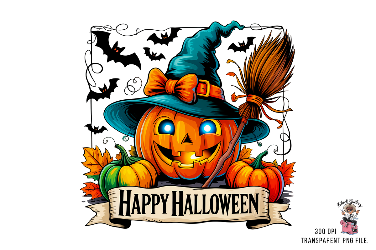 Halloween Pumpkin Sublimation PNG, a Graphic by Clipart Bloom (Photo 6 of 11)