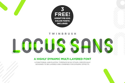 Locus Sans Display and Color Font