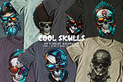 Cool Skulls, a Decorative Illustration by Digital Art Creations (Thumbnail 2 of 5)