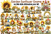Watercolor Summer Garden Sunflower G, an Illustration by Sublimation Artist (Thumbnail 1 of 6)