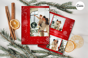 DIY Photo Collage Christmas Card-C1, a Card Template by ReneeW1