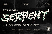 Serpent Horror Metal Gothic Display, a Blackletter Font by dansdesign (Thumbnail 1 of 12)