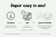 Monochrome Invoice & Order Form, a Stationery Template by Hell Yeah Designs (Thumbnail 2 of 8)