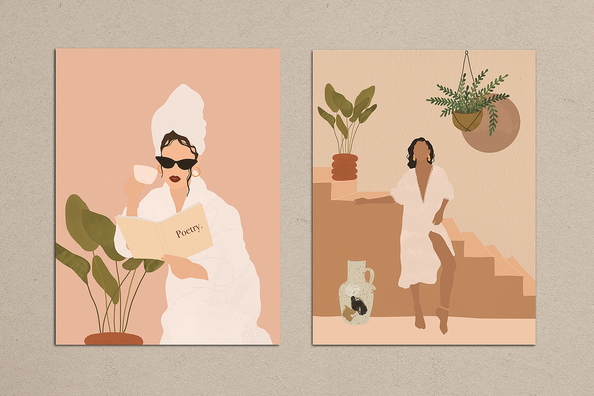 Hello Summer Abstract Posters, a Decorative Illustration by Miracles Everywhere (Photo 3 of 9)