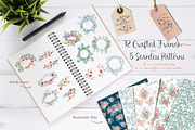 Watercolor Clipart - Reminiscence, a Decorative Illustration by BMACHINA Labs. (Thumbnail 5 of 13)