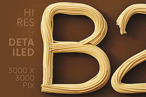 Spaghetti - 3D Lettering