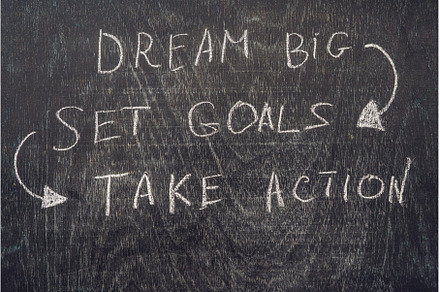 Dream Big - Set Goal - Take Action, a Business Photo by Elizaveta Galitskaya