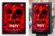 Skull Nigma Halloween Party, a Flyer Template by SNK's (Thumbnail 1 of 3)