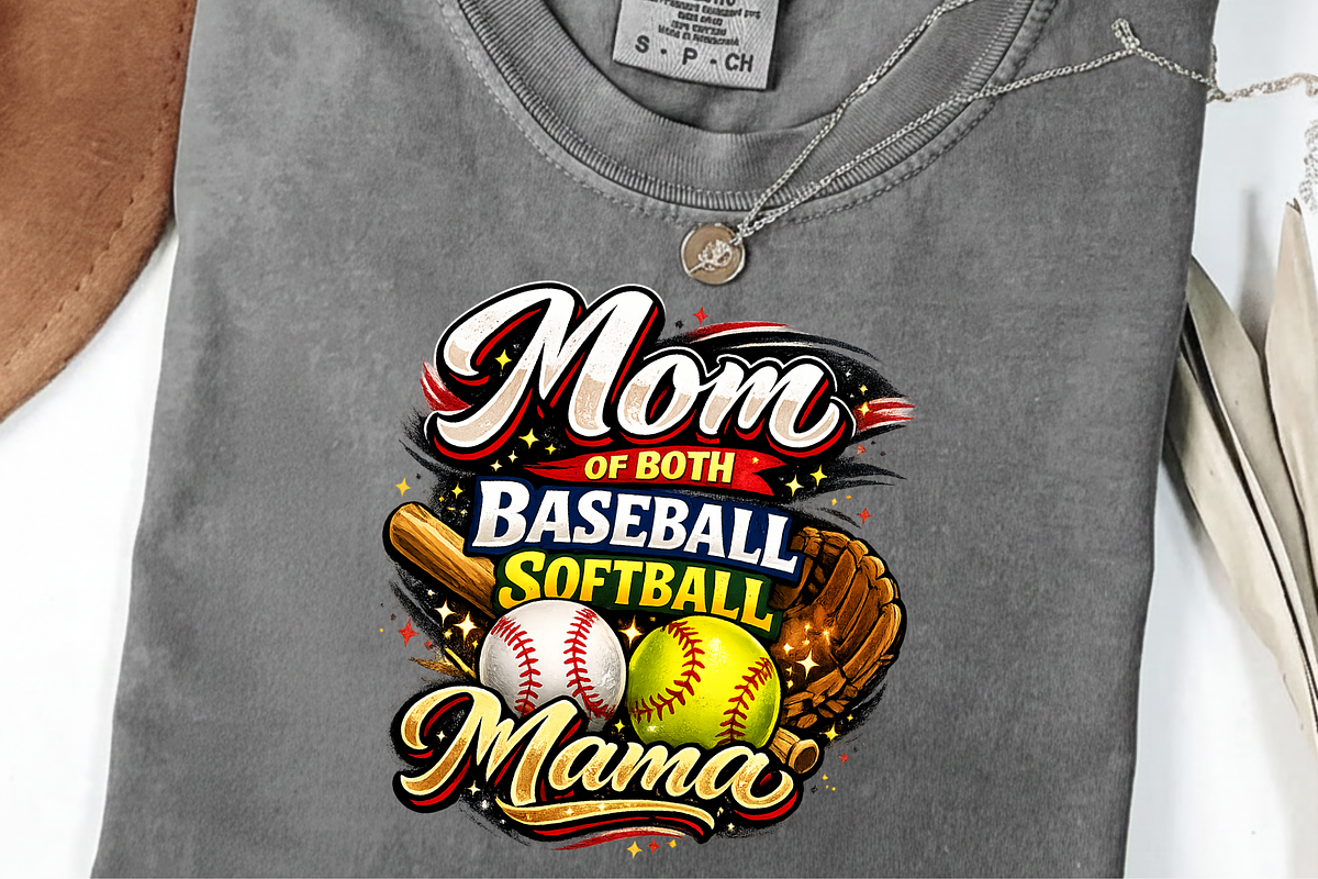 Mom Of Both Baseball Softball PNG, a Graphic by Vector Portal (Photo 5 of 9)