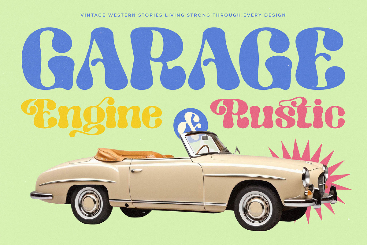 Beach Nagres Groovy Display Font, a Serif Font by timelesstype.co (Photo 7 of 20)