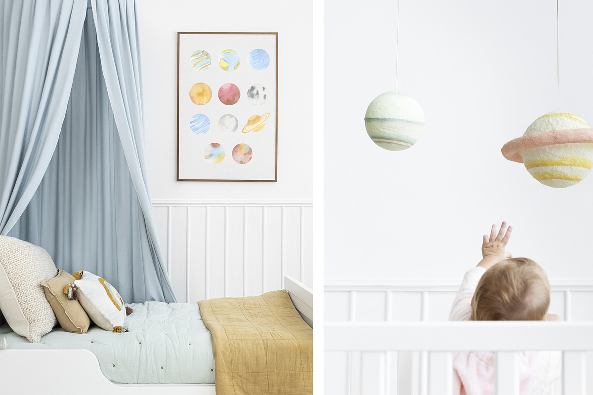 Little Astronauts - Space Watercolor, an Illustration by natalisart (Photo 2 of 8)
