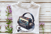 Watercolor Nostalgic 90s Clipart, an Illustration by Rose Art (Thumbnail 6 of 7)
