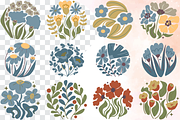 Groovy Earth Tone Flower PNG Set, an Object Graphic by Flourish Spark (Thumbnail 6 of 10)